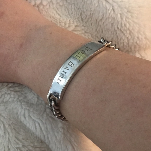 Mens ‘nickel silver’ engraved Cuban link bracelet - Picture 4 of 7